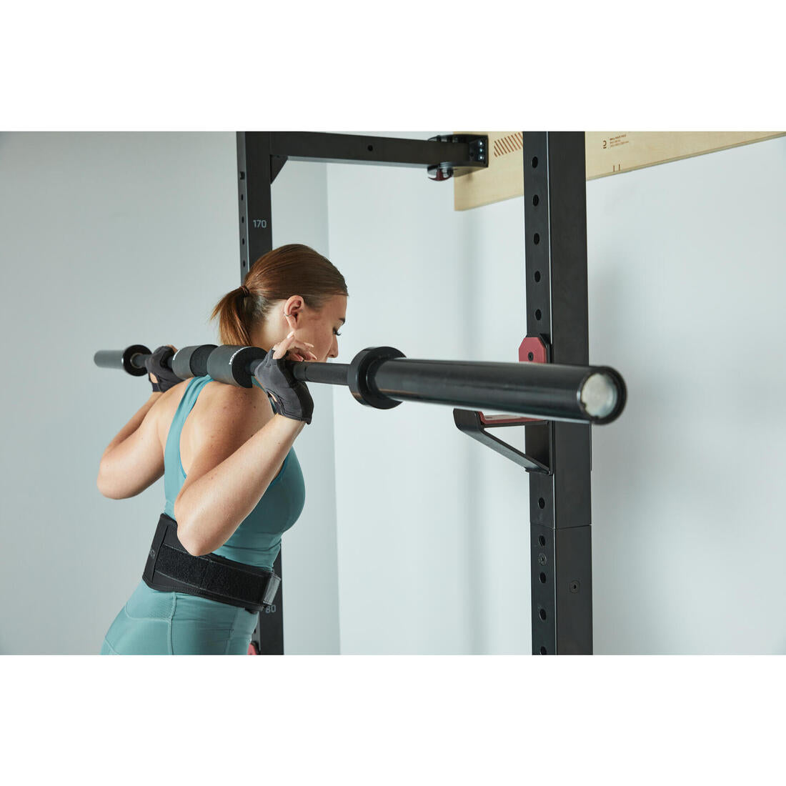 Leather Weight Training Belt - Black