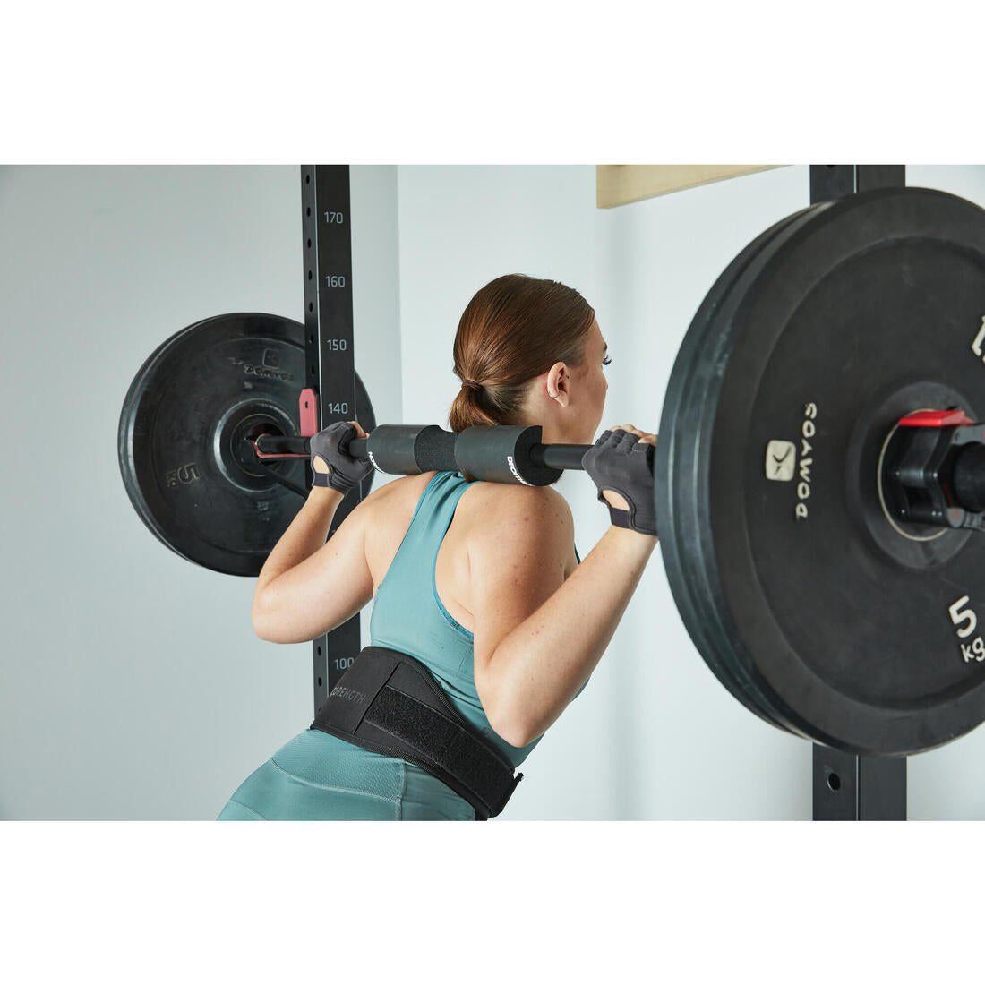 Leather Weight Training Belt - Black