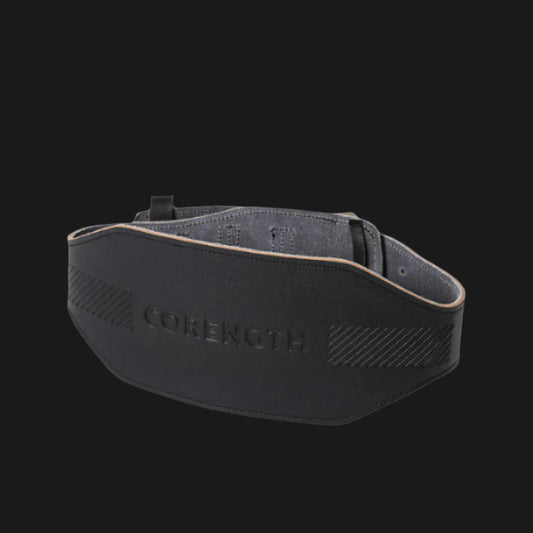 Leather Weight Training Belt - Black